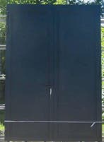 aluminium dubbel buitendeur , deur 180 x 259 zwart ral 9005, Nieuw, Ophalen of Verzenden, Buitendeur, Metaal