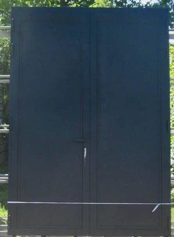 aluminium dubbel buitendeur , deur 180 x 259 zwart ral 9005, Nieuw, Ophalen of Verzenden, Buitendeur, Metaal