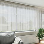 vidaXL Lacegordijn met gordijnen Wit 1200 x 140 cm Polyester, Huis en Inrichting, Stoffering | Gordijnen en Lamellen, Verzenden