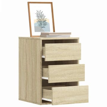 vidaXL Ladekast 40x41x58 cm bewerkt hout sonoma eikenkleurig, Verzenden, Nieuw
