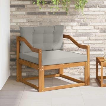vidaXL Buiten Midden Sofa Naturel, Verzenden