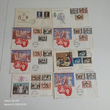 Italie 1950/1980 - Lot de 305 FDC du Vatican, Gestempeld