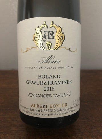 2018 Albert Boxler, Boland Gewurztraminer Vendanges Tardives