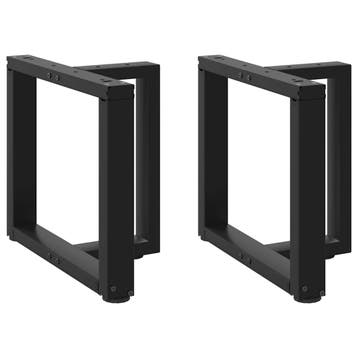 vidaXL Salontafelpoten 2 st T-vormig 50x25x(42-43) cm staal, Verzenden