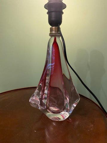 val saint lambert - Lamp - Glas - Lamp Val Saint Lambert, Antiek en Kunst
