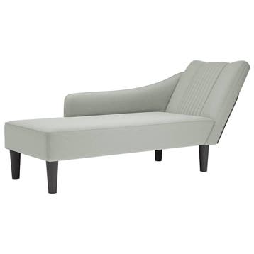 vidaXL Chaise longue met rechterarmleuning fluweel, Verzenden