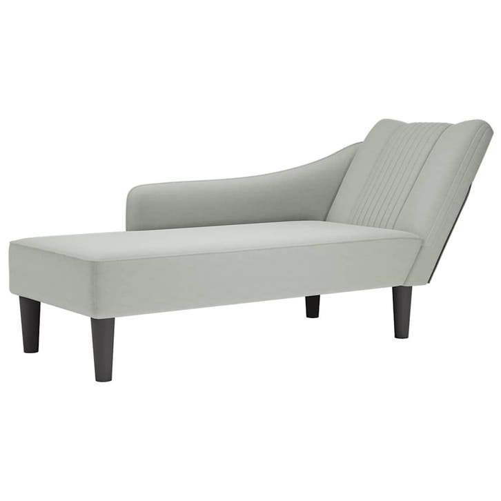 vidaXL Chaise longue met rechterarmleuning fluweel, Maison & Meubles, Canapés | Sofas & Chaises Longues, Envoi