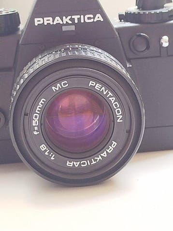 Pentacon Praktica BX20 + Prakticar MC 1,8/50mm + Flash |, Nieuw