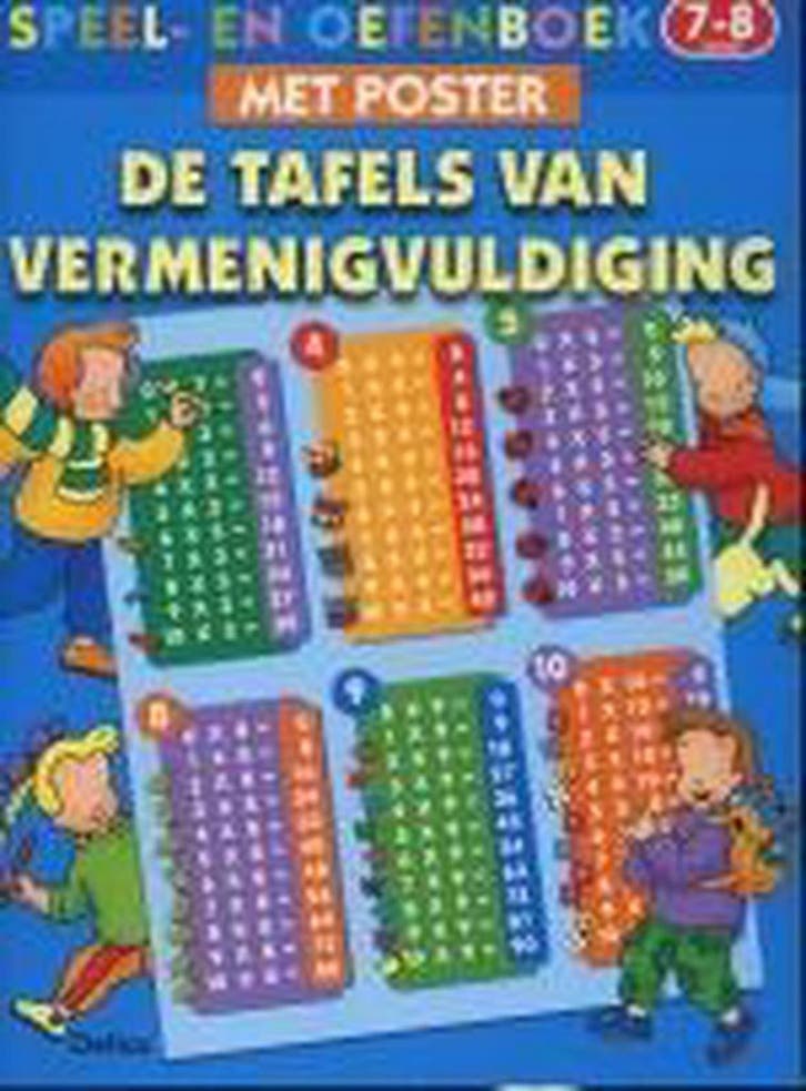 De tafels van vermenigvuldiging / Speel-en oefenboek met, Boeken, Kinderboeken | Kleuters, Gelezen, Verzenden