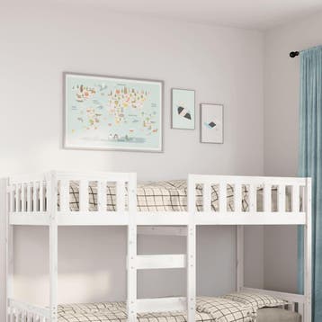 vidaXL Kinderbed zonder matras massief grenenhout wit 90x190, Verzenden, Nieuw