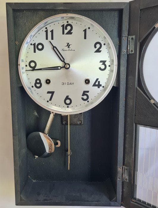 Horloge emboîtée - Bois, Métal - 1970-1980, Antiquités & Art, Antiquités | Horloges