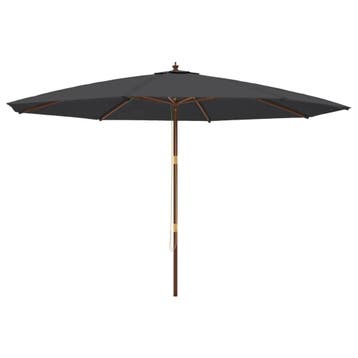 Parasol 400cm zwart | Tweede kansje | OP = OP, Verzenden, Stokparasol