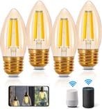 E27 LED lamp - Dimbaar - Filament lamp - 4,5W - 4 stuks - Ai, Verzenden, Nieuw