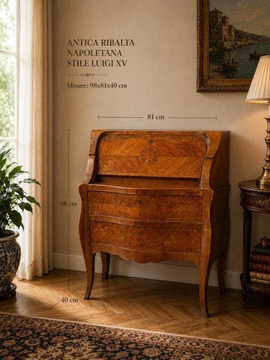 Hangoortafel - Hout - Antica Ribalta Napoletana, Antiek en Kunst, Antiek | Overige Antiek