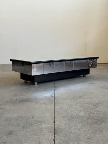 Middentafel - Hout, Metaal - in de stijl van Acerbis