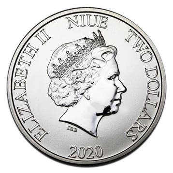 Niue. 2 Dollars 2020 1 oz Niue Disney Silver Mickey Mouse