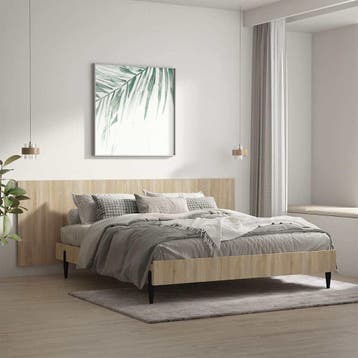 Wandhoofdbord sonoma eik - Tweede kansje, OP = OP, Huis en Inrichting, Slaapkamer | Bedden, Overige materialen, Overige kleuren