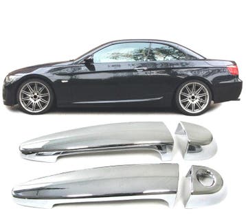 COQUES POIGNÉES DE PORTE BMW E92 E93 1ER E81 E82 E88 CHROMÉ, Verzenden