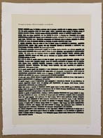 Emilio Isgrò (1937) - Sans titre