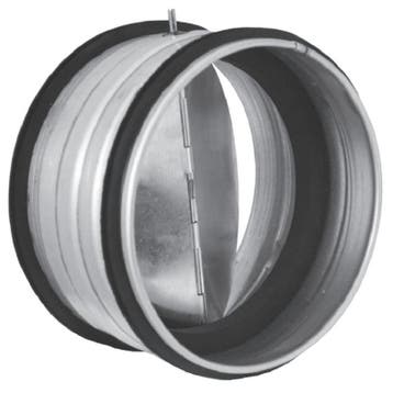 Terugslagklep Ø 150mm met rubberdichting - tussen kanaal, Doe-het-zelf en Bouw, Verzenden, Nieuw