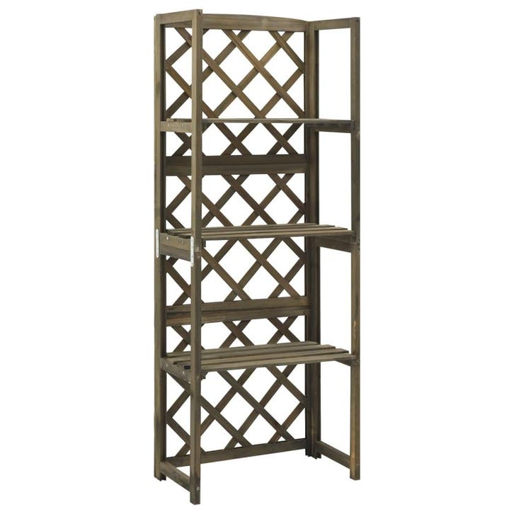 vidaXL Latwerk met schappen 55x30x140 cm massief vurenhout, Tuin en Terras, Palen, Balken en Planken, Nieuw, Verzenden