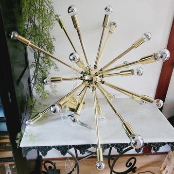 Lamp - Vintage/ Space Age, Sputnik Design, Hanglamp, 24