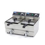 Frituurpan - 2x 10 L - 2 Manden - met Tapkraan - Refurbished, Verzenden
