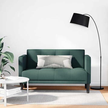 vidaXL Loveseat bank / zetel Donkergroen 111 cm Stof, Verzenden, Nieuw