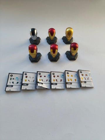 Themacollectie - Miniatuur Iron Man-helmen en pantser