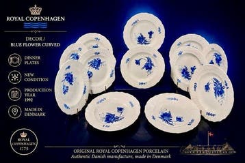 Royal Copenhagen - Frantz Heinrich Müller - Service de table, Antiek en Kunst
