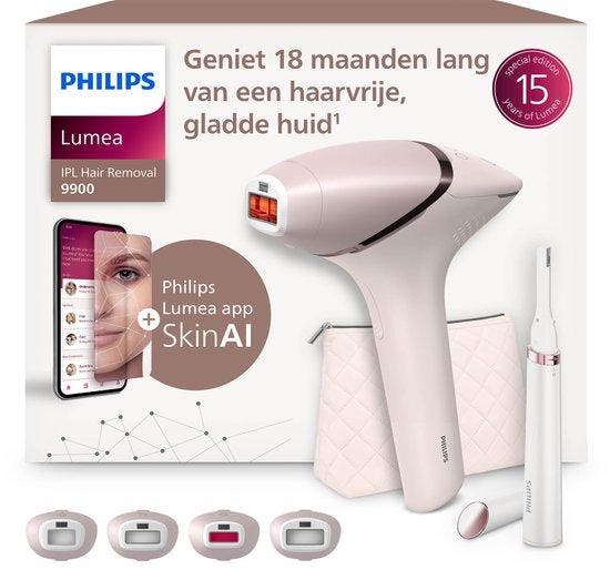 SHOWMODEL Philips Lumea IPL 9900 Series - IPL Ontharingsa..., Handtassen en Accessoires, Uiterlijk | Haarverzorging, Nieuw, Verzenden