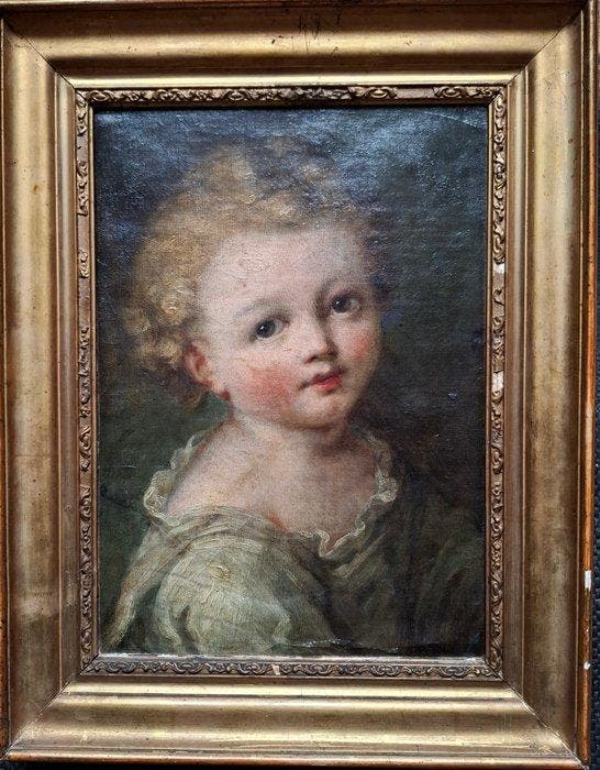 Jean Baptiste Greuze (1725-1805), After - Portrait dune, Antiquités & Art, Art | Peinture | Classique