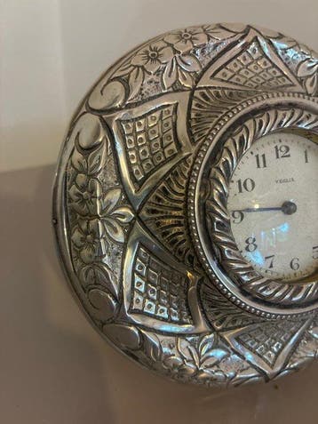 Réveil - - Argent 800 - 1960-1970 - Marchio P.F