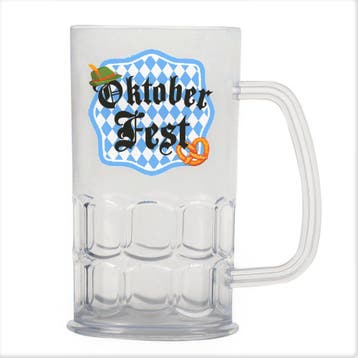 Oktoberfest Bierpul Plastic 400ml, Verzenden, Nieuw