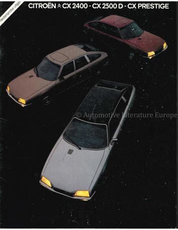1981 CITROËN CX BROCHURE NEDERLANDS, Nieuw