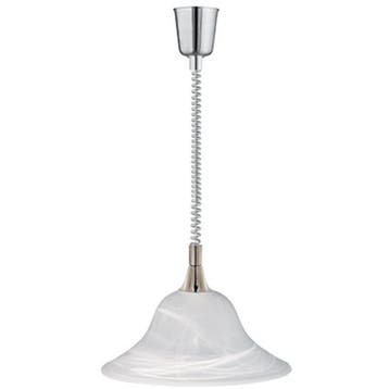 LED Hanglamp Trion Voluna - Mat Nikkel Rond Aluminium, E27 F, Huis en Inrichting, Lampen | Hanglampen, Verzenden, Nieuw