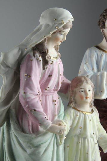 Beeld, The Holy Family - 30 cm - Biscuit porselein
