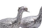 sculptuur, Faisanes - 28 cm - Zilver