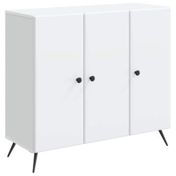 vidaXL Dressoir Wit 89 x 34,5 x 80 cm Bewerkt hout, Verzenden