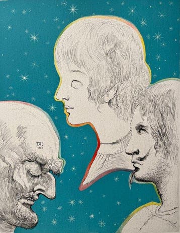 Salvador Dali (1904-1989) - The Crime - Series: The Marquis
