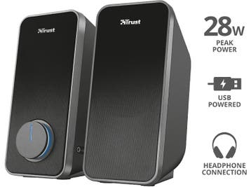 Trust -  - Arys 2.0 Speakerset  - Zwart, Audio, Tv en Foto, Luidsprekerboxen, Verzenden, Nieuw, 60 tot 120 watt, Overige merken