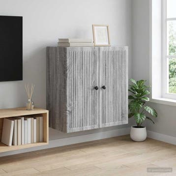 vidaXL Wandkast Grijs Sonoma 59 x 31 x 60 cm Bewerkt hout, Verzenden