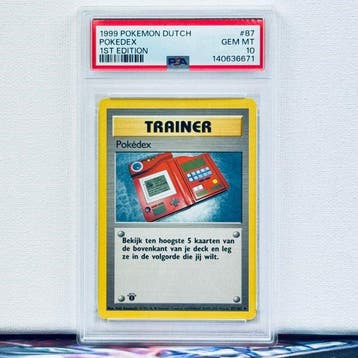 Pokémon Graded card - POKEDEX #87 1ST EDITION - Pokémon -