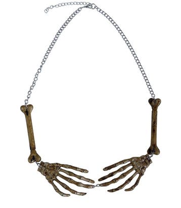 Halloween Ketting Skelet Armen, Verzenden