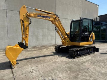 Veiling: Midigraafmachine Komatsu PC56-7 Diesel 2014, Ophalen