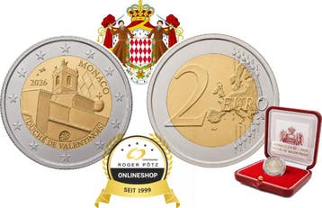 2 Euro 2026 Monaco Pp Duché de Valentinois koper-nikkel, Postzegels en Munten, Munten | Europa | Euromunten, Verzenden, België