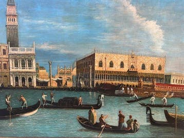 Italiaanse school (XX) - Veduta del Palazzo Ducale, Venezia