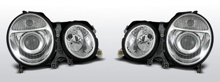 Koplampen | Mercedes W210 E-Klasse 1999-2002 | chroom, Auto-onderdelen, Verlichting, Nieuw, Verzenden