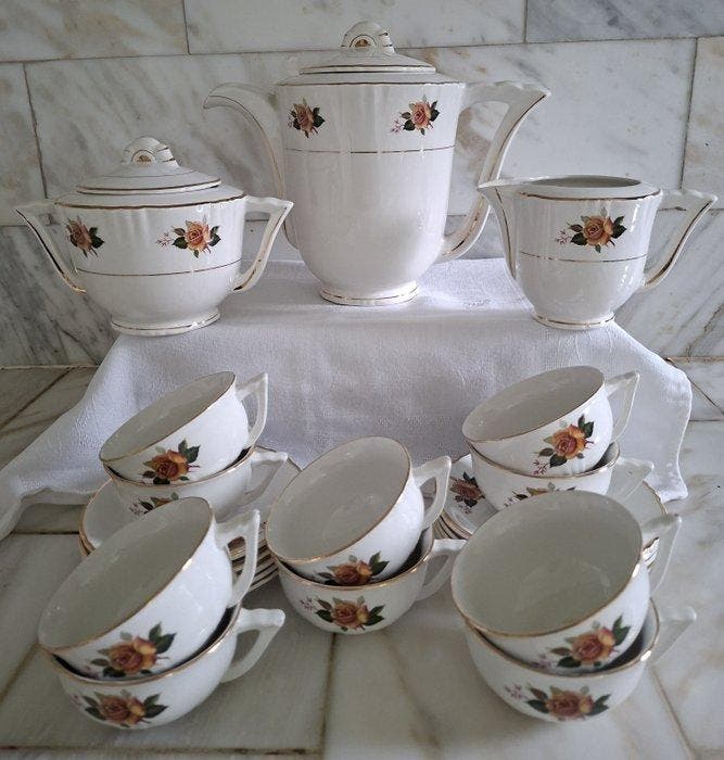 Moulin des loups Orchies - gebakservies - Koffieservies (23), Antiek en Kunst, Antiek | Meubels | Tafels