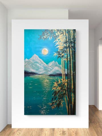 Alla Faber - Moonrise. Serie: Silent Zen XXL